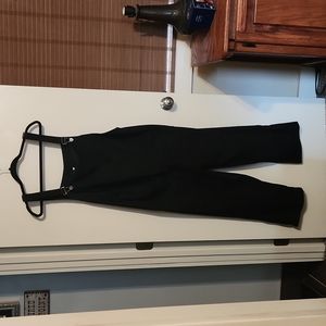 Black coruroy overalls